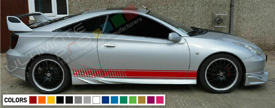 Stickers Decal for Toyota Celica ZZT231 GT-S Stripe diffuser 2000 2004 2005 2006