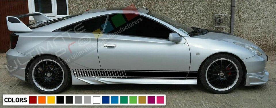 Stickers Decal for Toyota Celica ZZT231 GT-S Stripe diffuser 2000 2004 2005 2006
