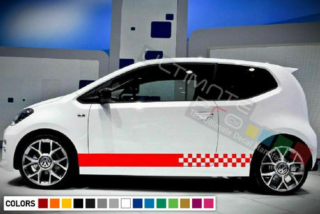 Stickers Decal for Volkswagen VW UP Stripes door body kit part hatchback light
