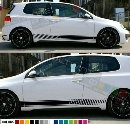 Stickers Stripes for Volkswagen VW Golf GTI Kit Bumper lip Light Cover gt carbon