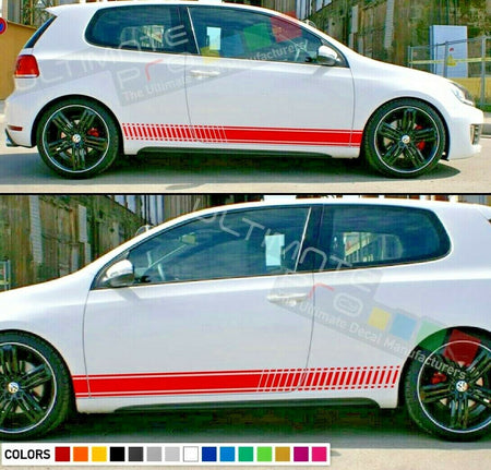 Stickers Stripes for Volkswagen VW Golf GTI Kit Bumper lip Light Cover gt carbon