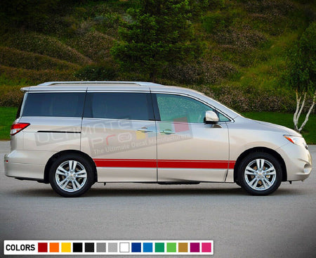 Stripe Body Kit Sticker Decal for Nissan Quest Bumper Spoiler Light wing Skirt