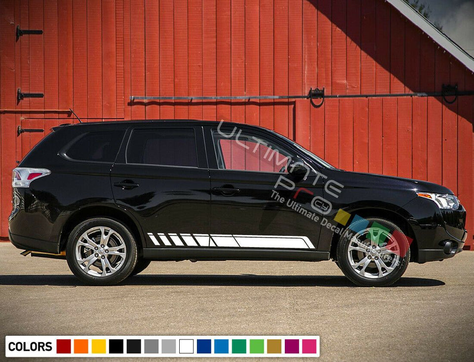 Stripe Decal Sticker Kit for Mitsubishi Outland Door Fender Flare 2014 2015 2018