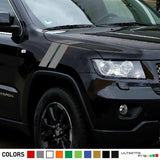 Stripe kit for Jeep Grand Cherokee srt8 left right hood 2011 2012 2013 2014 2015