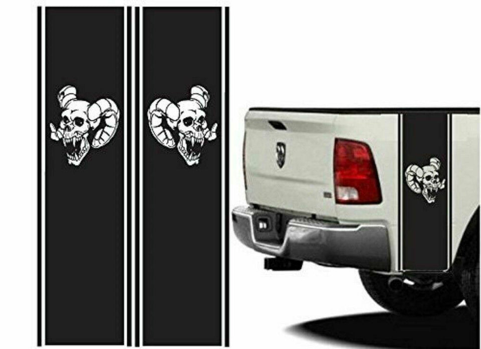 Bed stripes Stripe for Dodge Hemi turbo Ram skull  graphics horn