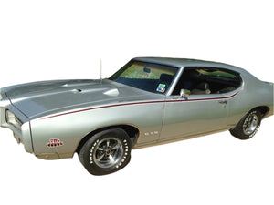 Stripes decals For 1969 Pontiac GTO THE JUDGE GTO/Firebird Carousel Red stickers