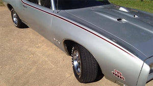 Stripes decals For 1969 Pontiac GTO THE JUDGE GTO/Firebird Carousel Red stickers