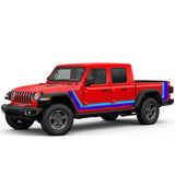 Retro Doors Decals Vinyl Sticker Graphics For Jeep Gladiator JT 2019 2020 2021 2022 2023 2024