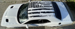 Roof USA Design distorted flag lee Stripe For Dodge Challenger RT SRT general