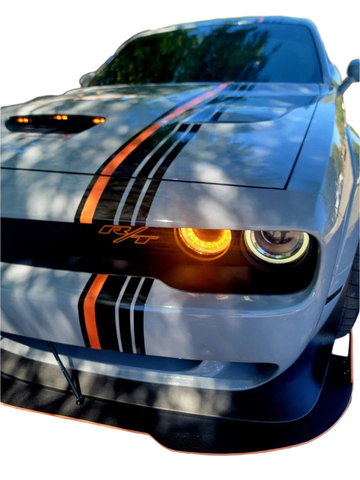 Stripe Decal For Dodge challenger R/T Hemi orange decals Design Sticker