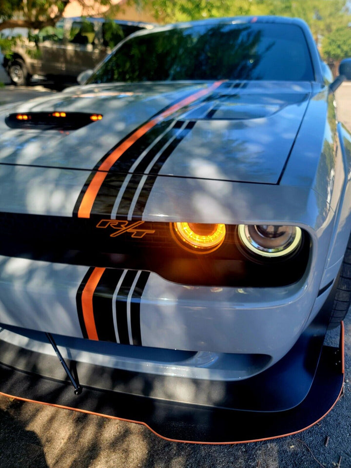 Stripe Decal For Dodge challenger R/T Hemi orange decals Design Sticker