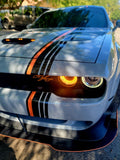 Stripe Decal For Dodge challenger R/T Hemi orange decals Design Sticker