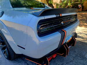 Stripe Decal For Dodge challenger R/T Hemi orange decals Design Sticker