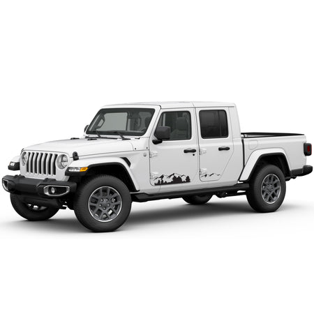 Decal sticker kit For Jeep Gladiator JT lift mountain stripe 2019 2020 2021 2022 2023 2024