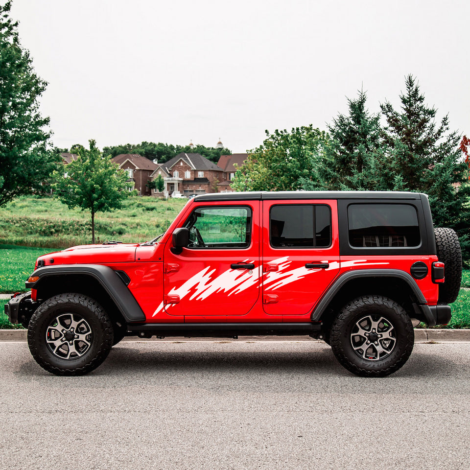 Wave Stripe For Jeep Wrangler Light 2007 2019 2023 2024 Rubicon US Surfers surf