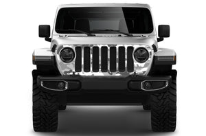 Grill decals for Jeep Wrangler 2017 2018 2019 2020 2021 2022 2023 2024 mask wrap sticker