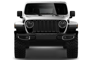 Grill decals for Jeep Wrangler 2017 2018 2019 2020 2021 2022 2023 2024 mask wrap sticker