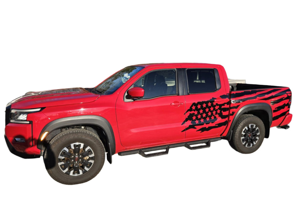USA bed graphics for Nissan Frontier 2022 2023 2024 3rd 2nd generation NP300 Decal Sticker