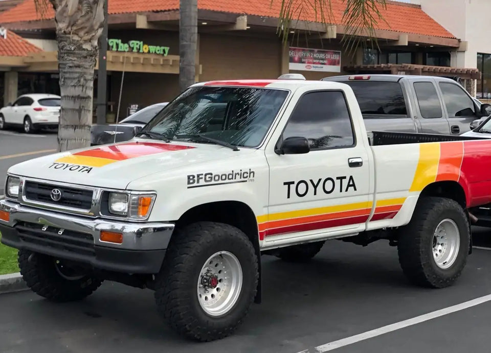 Decals Compatible with Toyota TRD pickup mk3 1991 1995 2005 truck Retro graphics Ivan Ironman Stewart livery