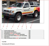 Decals Compatible with Toyota TRD pickup mk3 1991 1995 2005 truck Retro graphics Ivan Ironman Stewart livery