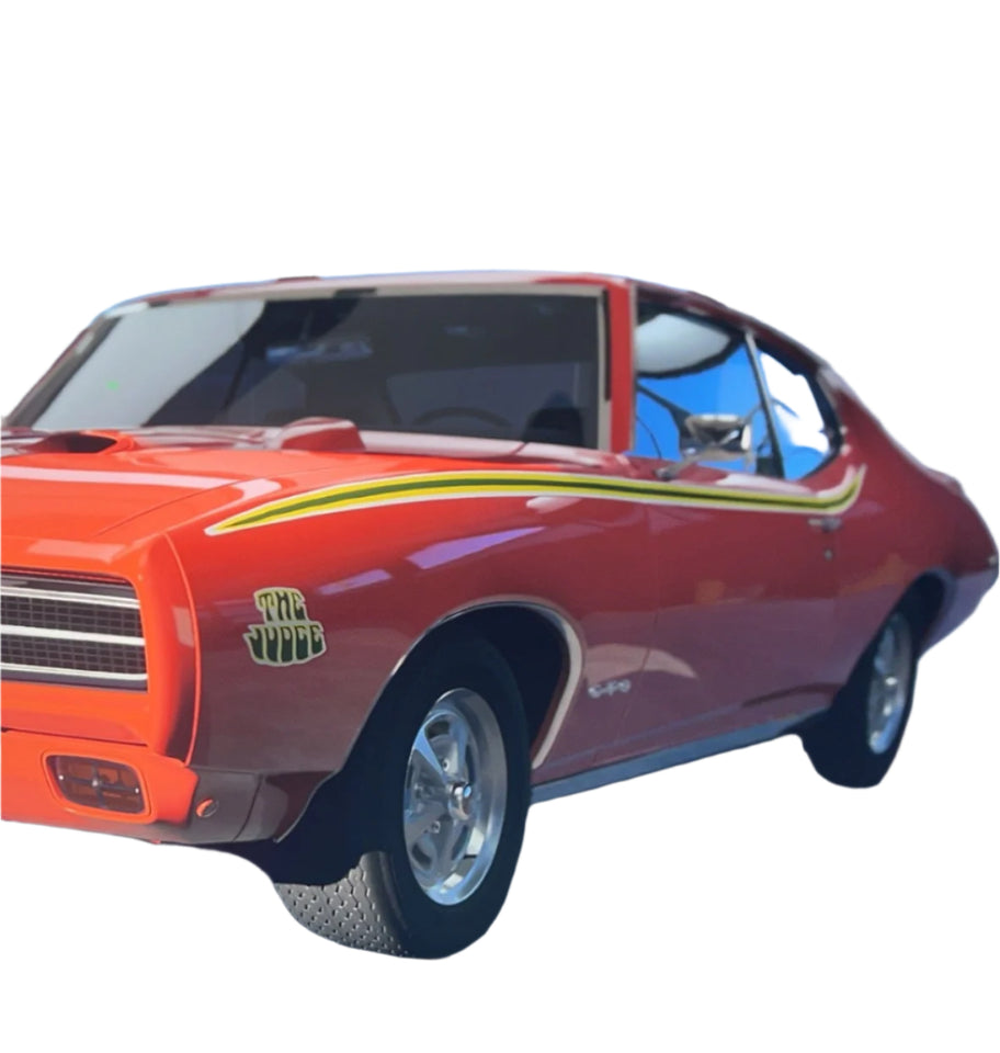 Stripes decals For 1969 Pontiac GTO THE JUDGE GTO/Firebird Carousel Red stickers