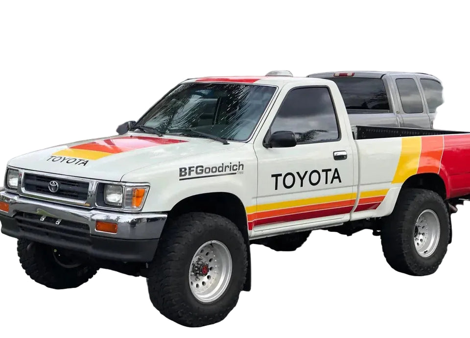 Decals Compatible with Toyota TRD pickup mk3 1991 1995 2005 truck Retro graphics Ivan Ironman Stewart livery