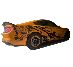 Halloween Pumpkin for Ford Mustang 2014 -2023 Halloween costume  Graphics decals stickers design look