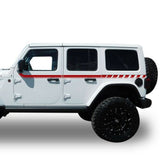 Stripes for Jeep Wrangler lift JK JL Rubicon limited Freedom Sport mirror Decal