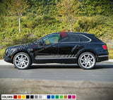 2 lip Stripes decal kit For Bentley Bentayga 2017 2018 SPOILER 2019 2020 mirror