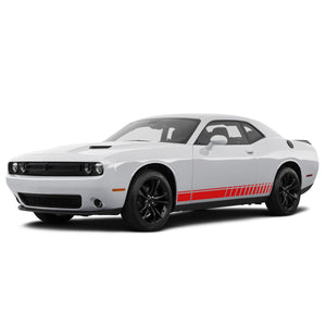 Rocker panel Sticker Decal Side Door Stripe Kit for Dodge Challenger RT Sport Grille 2010 2011 2022 2023