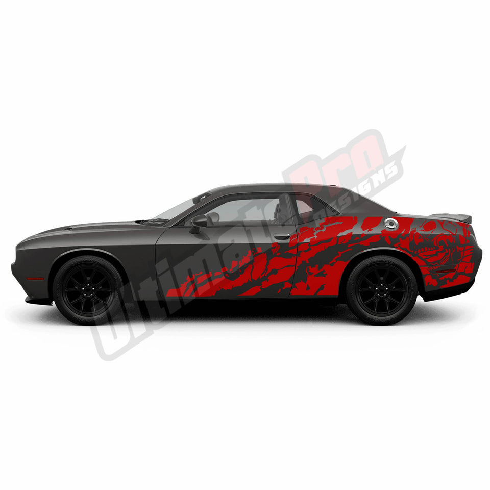 Nightmare graphics Design For Dodge Challenger r/t,stack,pack,sxt,GT,srt,Redeye,widebody