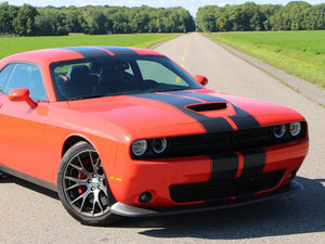 Dual Racing Rally Stripe for Dodge Challenger SRT Hellcat stack pack SXT GT  widebody 2014 2015 2018 2019 2020 2021 2022 2023 RT
