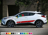 2x Side Stripe Decal Sticker Kit for Toyota C-HR Sport 2017 Racing Turbo Xenon