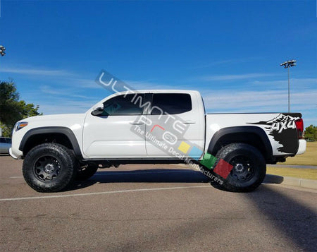 2x Side Stripes Decal Sticker Kit for Toyota Tacoma 4x4 Wrap bed Lifted Rims