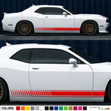 2x Side Stripes door Decal Sticker Kit for Dodge Challenge srt Sport Wrap Rims