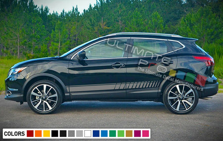 2x Sticker Decal Graphic Side Door Stripes for Nissan Rogue 2018 Sport SUV Turbo