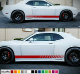 Rocker panel Sticker Decal Side Door Stripe Kit for Dodge Challenger RT Sport Grille 2010 2011 2022 2023