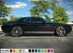 Racing Daytona Sticker Decal Side Door Stripe Kit for Dodge Challenger RT Sport 2011+