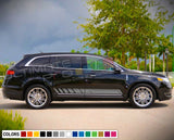 2x Sticker Graphic Decal Stripe Kit for Lincoln MKT SUV Turbo Light Trim Door