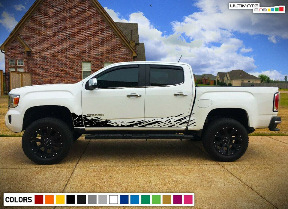 2x Sticker Kit Modern Stripes for GMC Canyon design Turbo 2016 2017 2018 4x4