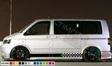 2x Stickers Decal for VW Volkswagen Transporter Stripe body door sticker T5 Van