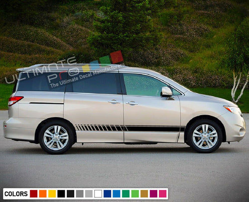 2x Stripe Kit Sticker Decal for Nissan Quest 2017 Light Cover Tail Handle window