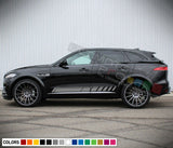 2x Stripe Kit Sticker Graphics Decal for Jaguar F Pace Trunk Hood Lip Light Wing