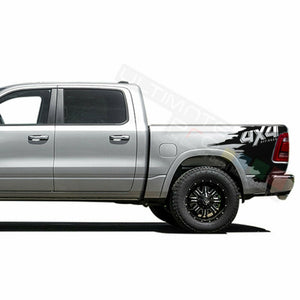 4x4 Decal Sticker Graphic Side Bed off road Stripes for Dodge Ram Crew Cab 2500