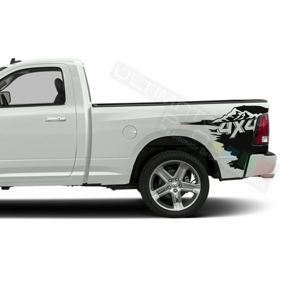4x4 Decal Sticker Graphic Side Bed off road Stripes for Dodge Regular Cab 3500