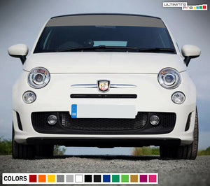 Windshield Sticker Decal Vinyl for FIAT 500 ABARTH 2010 - 2019 Stripe Perforated