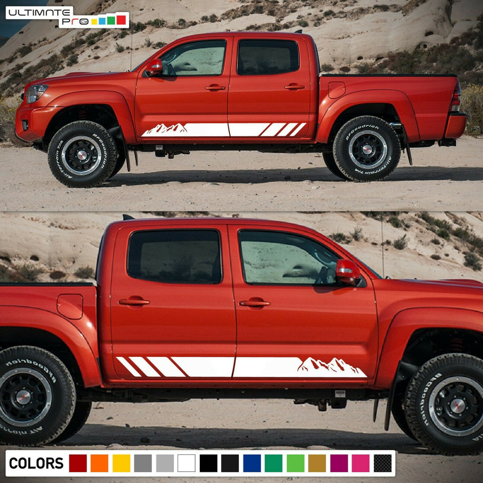 Sticker Modern Stripes Mountain Sport for Toyota Tacoma design Turbo 2014 - 2019