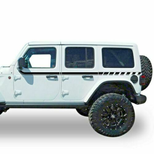 Stripes for Jeep Wrangler lift JK JL Rubicon limited Freedom Sport mirror Decal