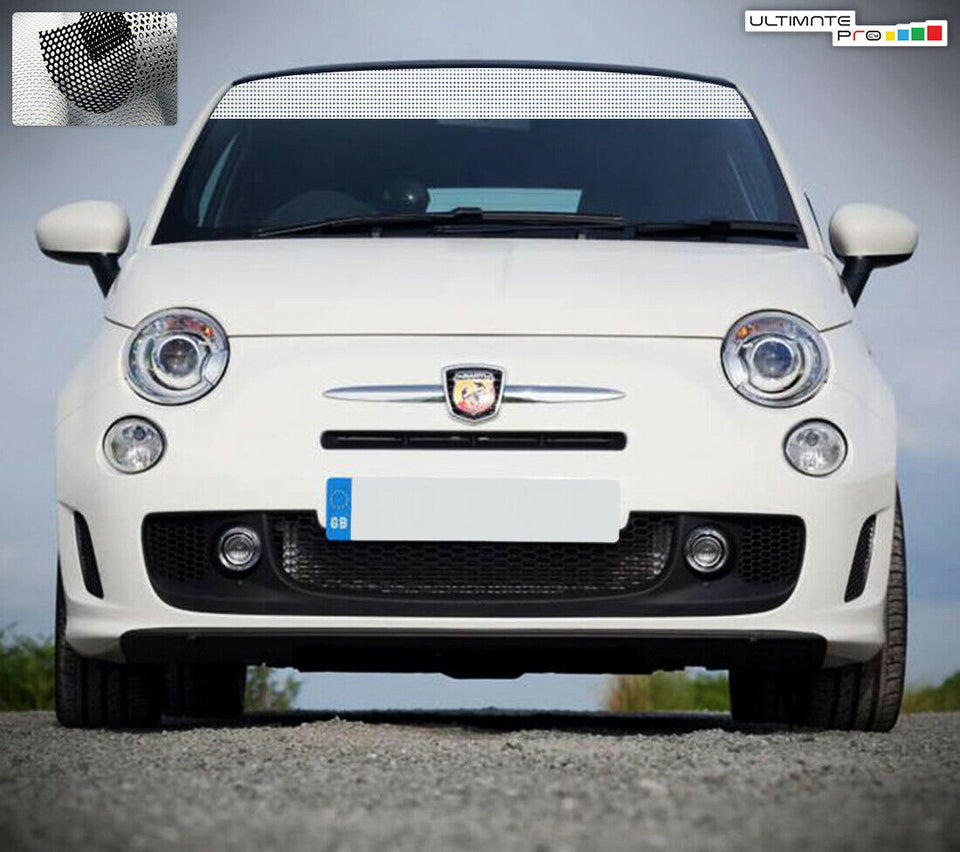 Windshield Sticker Decal Vinyl for FIAT 500 ABARTH 2010 - 2019 Stripe Perforated