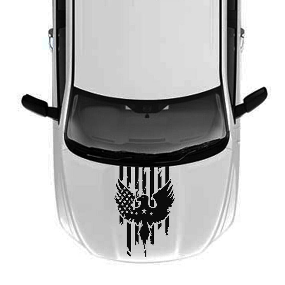 Modern Design Racing Sticker Kit Hood Stripes for Dodge Ram 2015 - 2019